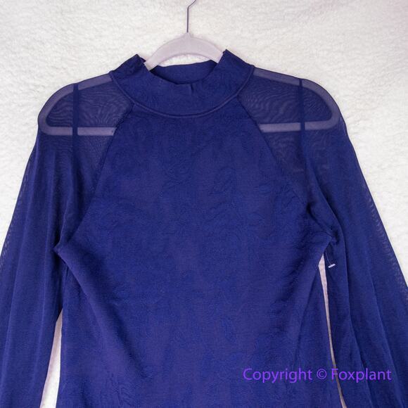 New! White House and Black Market Sheer Sleeve Jacquard Sweater Dress, L - Picture 4 of 14